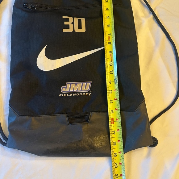 Nike JMU James Madison University Field Hockey Draw String bag Black - Picture 3 of 4